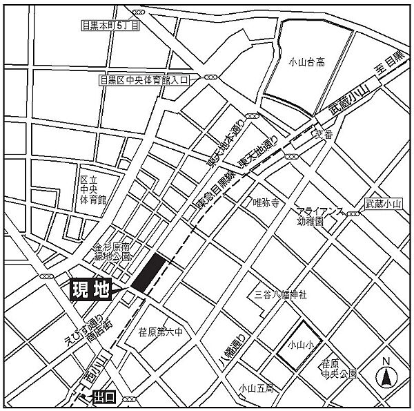 ステラメゾン武蔵小山 107｜東京都品川区小山５丁目(賃貸マンション1LDK・1階・45.47㎡)の写真 その9