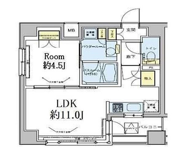 ドゥーエ五反田 601｜東京都品川区東五反田１丁目(賃貸マンション1LDK・6階・38.40㎡)の写真 その2