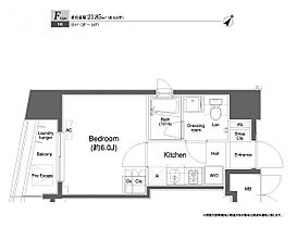 プラウドフラット白金高輪 402 ｜ 東京都港区三田５丁目12-7（賃貸マンション1K・4階・21.85㎡） その2