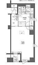 グラディート汐留ロッソ 908 ｜ 東京都港区東新橋２丁目18-4（賃貸マンション1K・9階・56.24㎡） その2