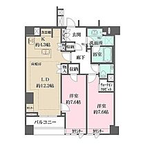 ザ・パークハウス高輪プレイス 503 ｜ 東京都港区高輪４丁目10-60（賃貸マンション2LDK・5階・76.06㎡） その2