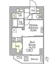 ブリックレジデンス南青山（BRICK RESIDENCE南青 1402 ｜ 東京都港区南青山７丁目10-9（賃貸マンション1DK・14階・30.36㎡） その2