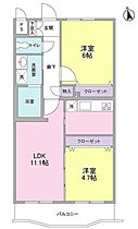 サンフラッツ山手 203 ｜ 東京都品川区大井７丁目28-13（賃貸マンション2LDK・2階・51.94㎡） その2