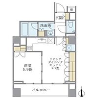 KDXレジデンス南麻布 306 ｜ 東京都港区南麻布２丁目3-22（賃貸マンション1LDK・3階・43.63㎡） その2