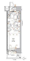 クレイシアIDZ蒲田 2階1Kの間取り