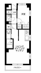 ガーデンホーム山王ヒルズ 1LDKの間取図画像