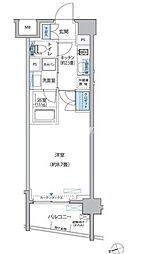 プラネソシエ大森山王 1Kの間取図画像