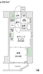 スタイリオ蒲田2 1DKの間取図画像