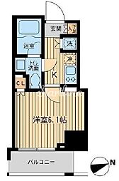 レジデンス大森 1Kの間取図画像