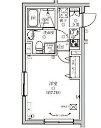 ベルシードステア-大森北 1Kの間取図画像