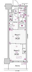 ガーラ雑色グランドステージ 2Kの間取図画像