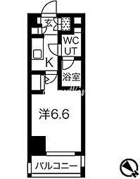 スパシエグランス大森 1Kの間取図画像