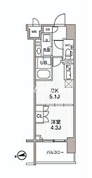 SEASONFLATS大森Airy 1DKの間取図画像