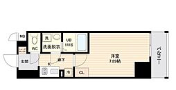 オープンブルーム品川南大井 1Kの間取図画像