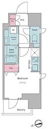 レジディア大森2 1Kの間取図画像