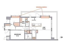 間取図画像 1LDK