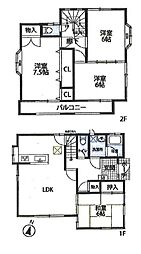 さいたま市桜区神田　中古戸建て 4LDKの間取り