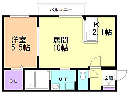 間取図画像 1LDK