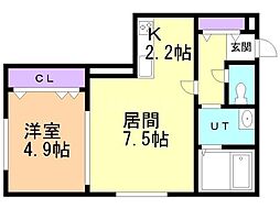 間取図画像 1LDK