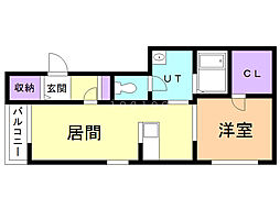 間取図画像 1LDK