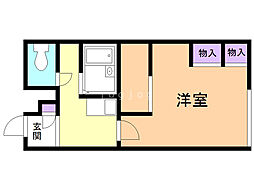 レオパレスプレミール 1Kの間取図画像