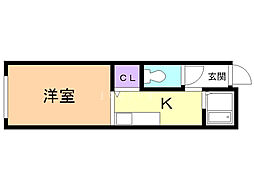 MG5 1Kの間取図画像