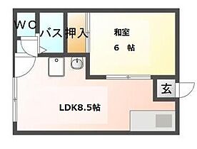 中井コーポB 102 ｜ 岡山県岡山市中区中井3丁目（賃貸アパート1DK・1階・33.00㎡） その2