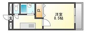 シダー西大寺 404 ｜ 岡山県岡山市東区西大寺中野（賃貸マンション1K・4階・25.19㎡） その2