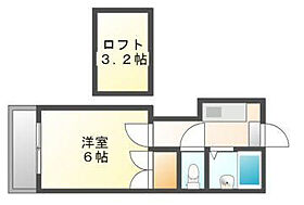 スクラム西川原 106 ｜ 岡山県岡山市中区西川原（賃貸アパート1K・1階・18.36㎡） その2