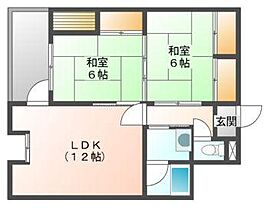 小倉ビル 406 ｜ 岡山県岡山市中区赤田（賃貸マンション2LDK・4階・68.20㎡） その2