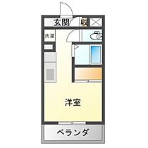 ＧＶ備岡 1006 ｜ 岡山県岡山市中区清水（賃貸マンション1R・10階・21.00㎡） その2