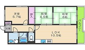 グローバルハイツ 602 ｜ 大阪府大阪市東住吉区桑津3丁目14-27（賃貸マンション3LDK・6階・58.32㎡） その2