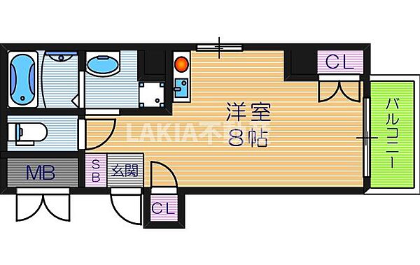 プライムタワー阿倍野40 ｜大阪府大阪市阿倍野区西田辺町2丁目(賃貸マンション1R・9階・21.63㎡)の写真 その2