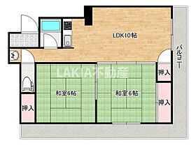 文の里コーポ  ｜ 大阪府大阪市阿倍野区文の里1丁目2-4（賃貸マンション2LDK・5階・43.00㎡） その2