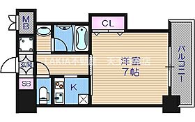 ブリリアン夕陽丘  ｜ 大阪府大阪市天王寺区生玉寺町（賃貸マンション1K・5階・25.01㎡） その2