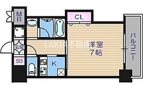 ブリリアン夕陽丘  ｜ 大阪府大阪市天王寺区生玉寺町（賃貸マンション1K・7階・25.03㎡） その2