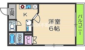 アリバ  ｜ 大阪府大阪市天王寺区勝山2丁目（賃貸マンション1K・6階・20.00㎡） その2