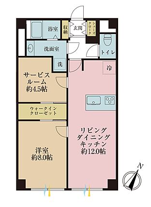 1ＬＤＫ、専有...