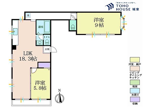 2ＬＤＫ、専有...