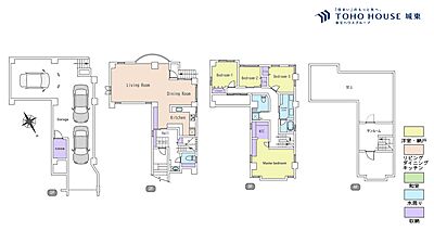 間取り：4ＬＤＫ、土地面積151．29平米、建物面積197．02平米