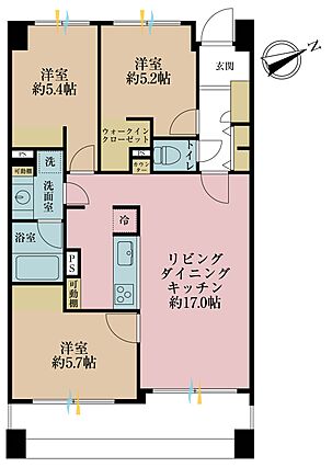 3ＬＤＫ、専有...