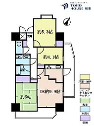 ライオンズマンション練馬春日町 3DKの間取り