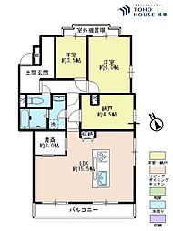 西日暮里パーク・ホームズ 2SLDKの間取り