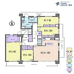 アクロシティBポート 4LDKの間取図画像