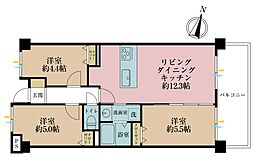 青砥東パーク・ホームズ 3LDKの間取図画像