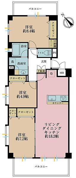 間取りを拡大表示