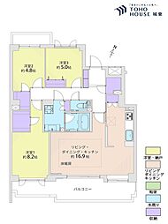 テラス西荻窪 3LDKの間取図画像
