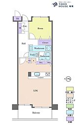 ザ・ウインベル練馬武蔵関 1LDKの間取図画像