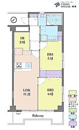 MAC柴又コート 2SLDKの間取図画像