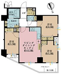 中葛西グリーンホームズ3 3LDKの間取図画像